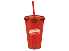 Insulated Tumbler with Straw