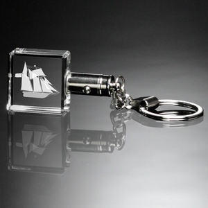 Lighted Keychain - Square