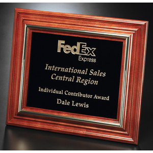 Americana Plaque with Black Glass